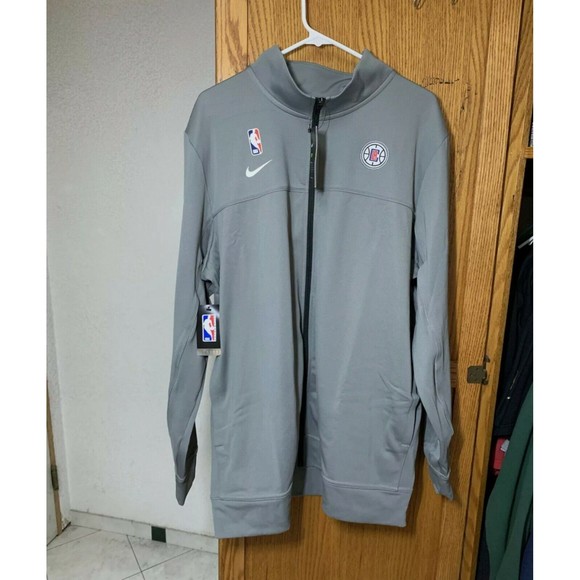 NWT Men’s Nike NBA Los Angeles Clippers Dri-Fit Warm Up Jacket L-Tall AV1658-002 - Picture 1 of 7